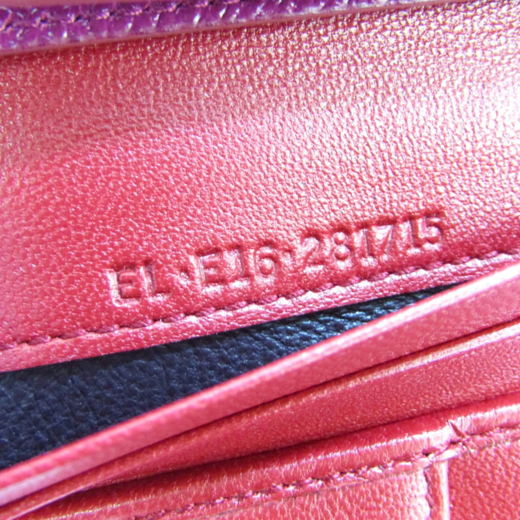 Bvlgari Bvlgari Leather (Good) Bvlgari Purple,Red Wallet Color Pre-Owned 281715 Women's Phone