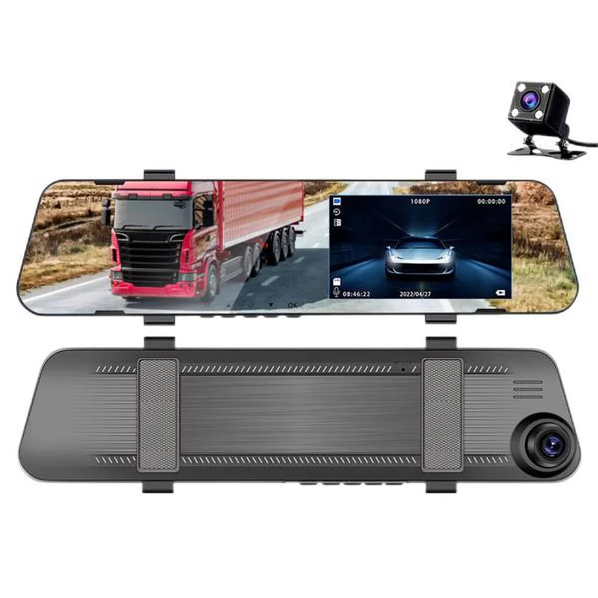 DVR Dash Rear 1080P Mirror Rearview HD Front Video Cam Camera Car Recorder Dual