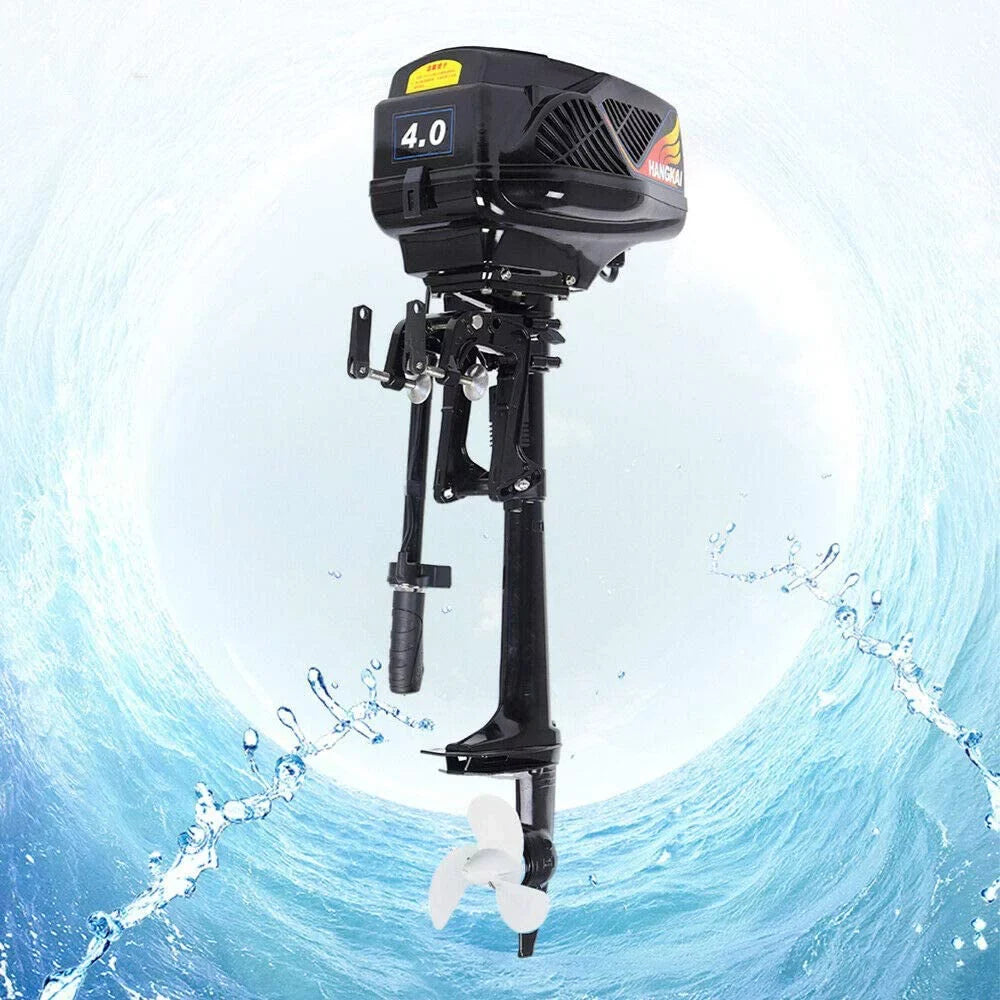 Miumaeov 4HP Heavy Start Driver Outboard Electric Marine Trolley Electric Trolling Motor, 1000W Motor Engine Propeller Motor Duty Brushless Boat Propeller Outboard