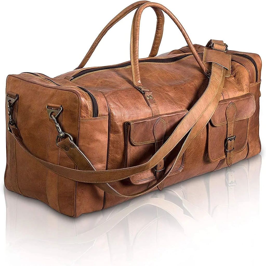 Luggage Carryon | Holdall Bag Weekender inch for and Men Leather Duffel | Sports Duffel Women | Bag Rajeriya-32 for Men Gym Large Bag Bag Travel Overnight