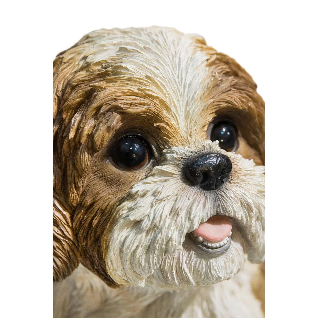 Sitting Gifts Hi-Line Garden Shih Statue 11" Puppy Tzu exterior