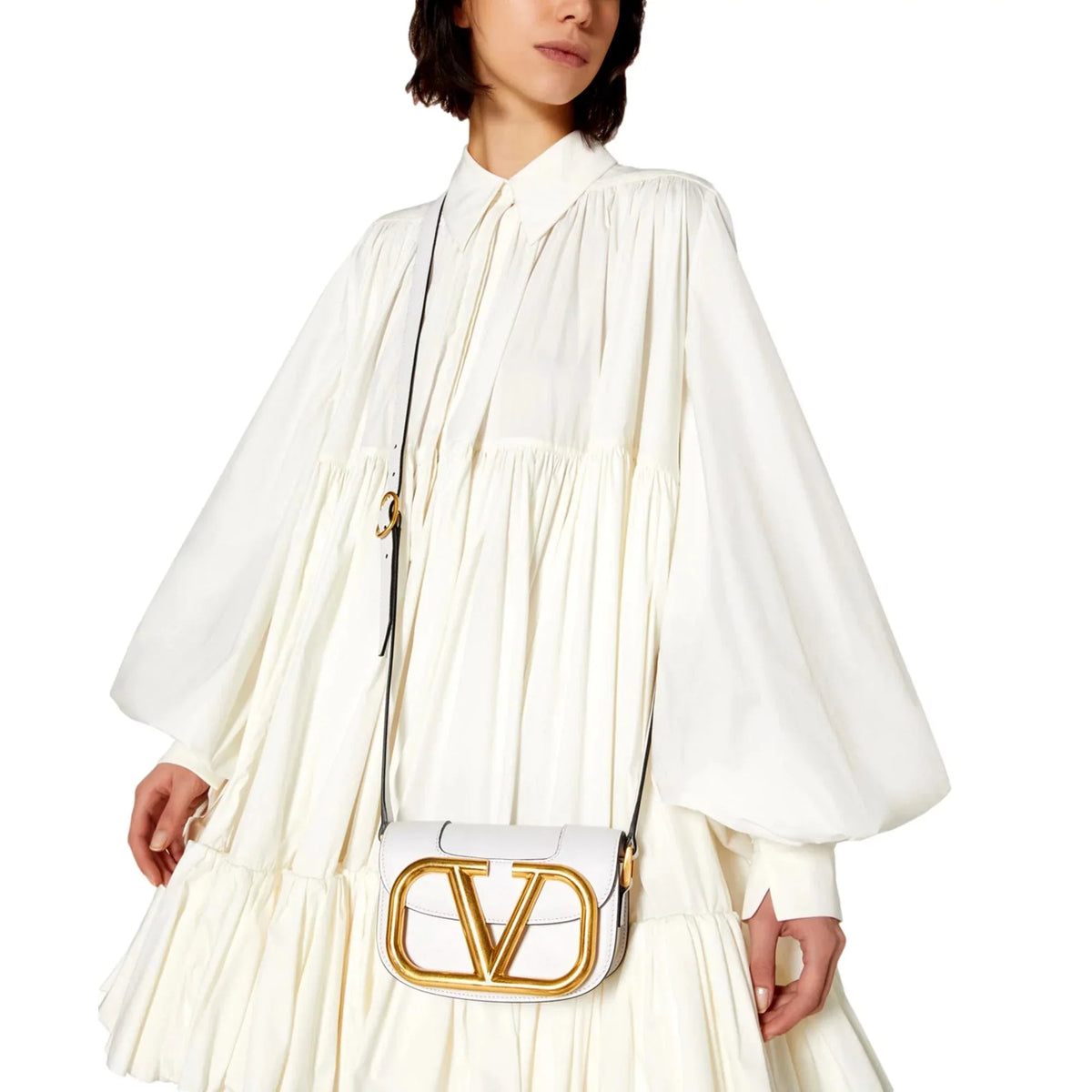 Supervee Ivory Small New Crossbody Leather Garavani Bag Valentino