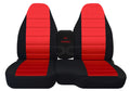 Truck C5S-DC34-Designcovers Cotton 2004-2012 Red B-Series Covers(60/40 Bench):Black Seat Ranger/Mazda Fits and Split