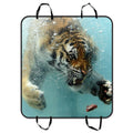 Meat GCKG Seat Forest Trunk Cover Mat To Car A Dog Of For Swimming Fierce Cargo 54x60 Pet Trucks Cars Mat Car inches Hammock and Tiger SUV Mat Seat King