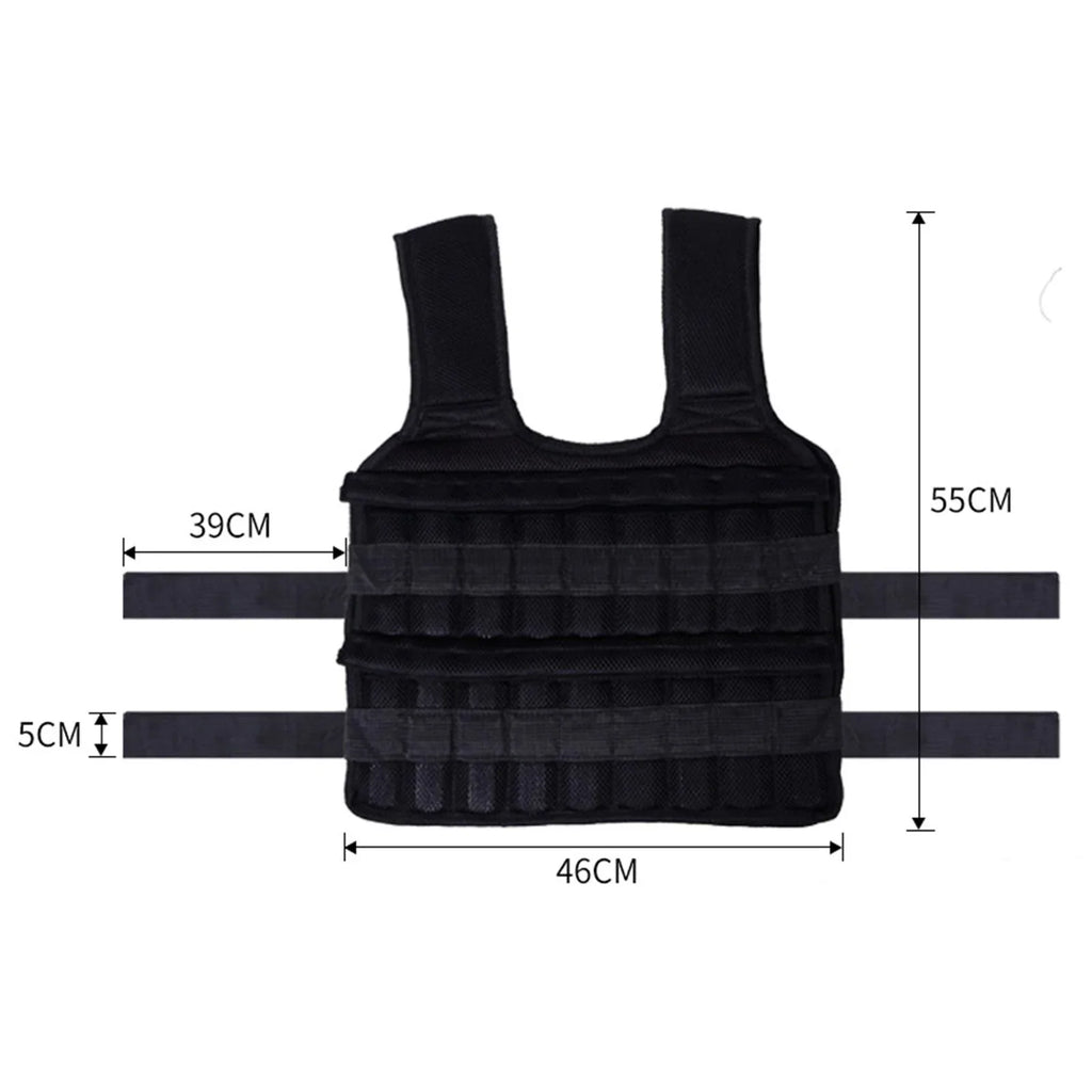 Sand apparel Tnarru Empty 18 Weighted Gym Pockets Design Slim Vest Fitness Loading Vest Strength Exercise Boxing Training Waistcoat