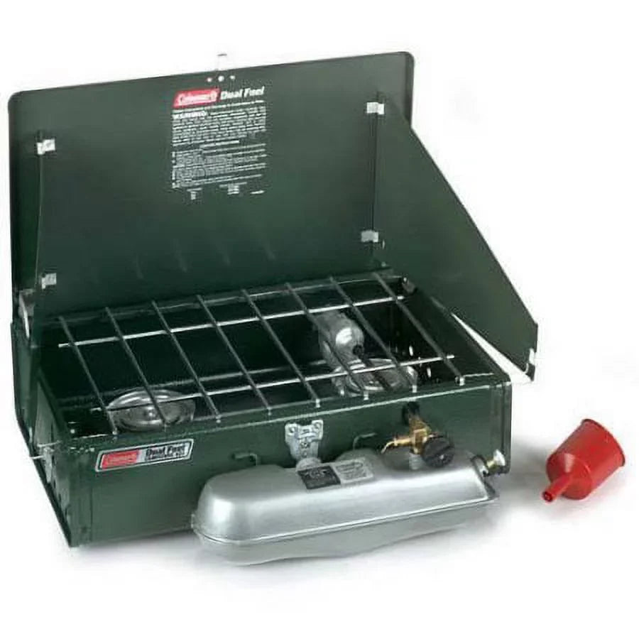 14,000 Fuel 2-Burner Camp Stove Coleman BTU Dual