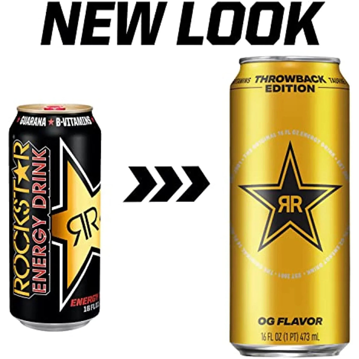 12) Drink, May Oz Packaging Throwback O.G., Vary Of Energy - Edition: Rockstar (Pack Fl 16