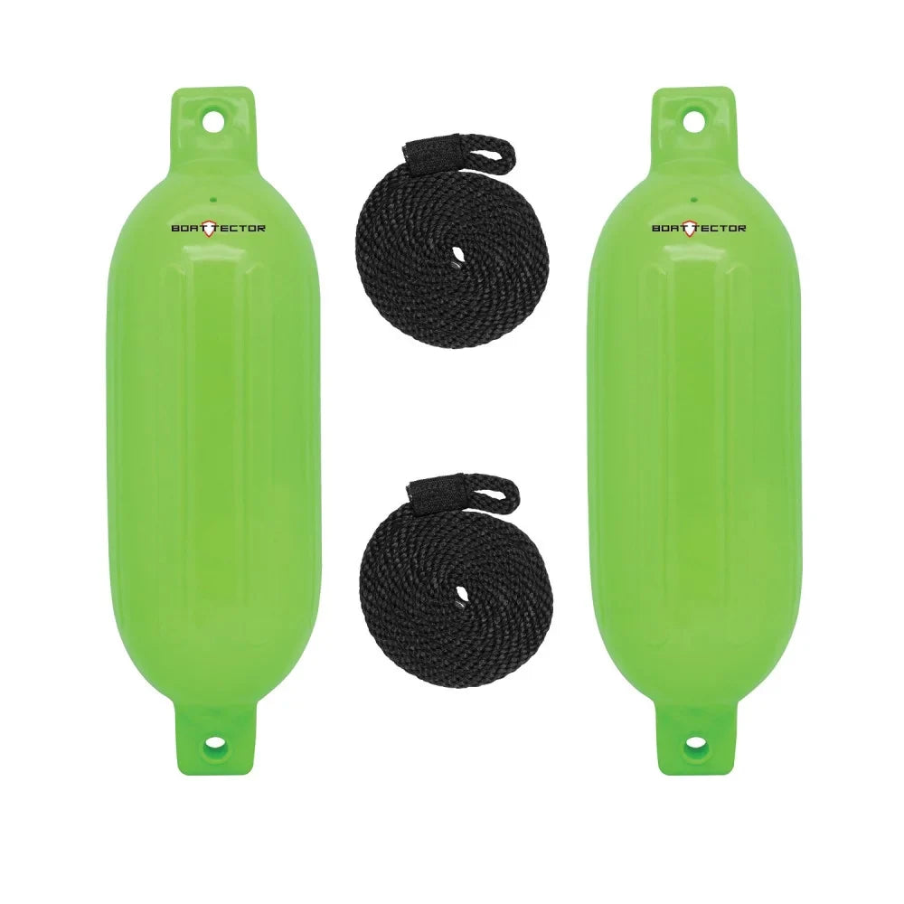 16", BoatTector 4.5" Value Extreme 3006.7587 x Max Fender Inflatable 2-Pack Neon Green -