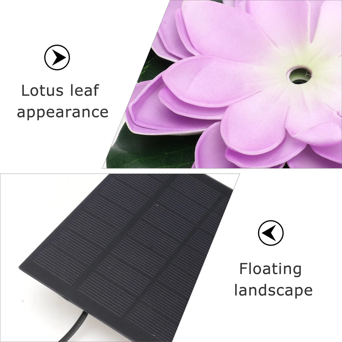 Fountain Floating Pond Set exterior Gongxipen Fountain Waterscape Solar Lotus 1 Fountain