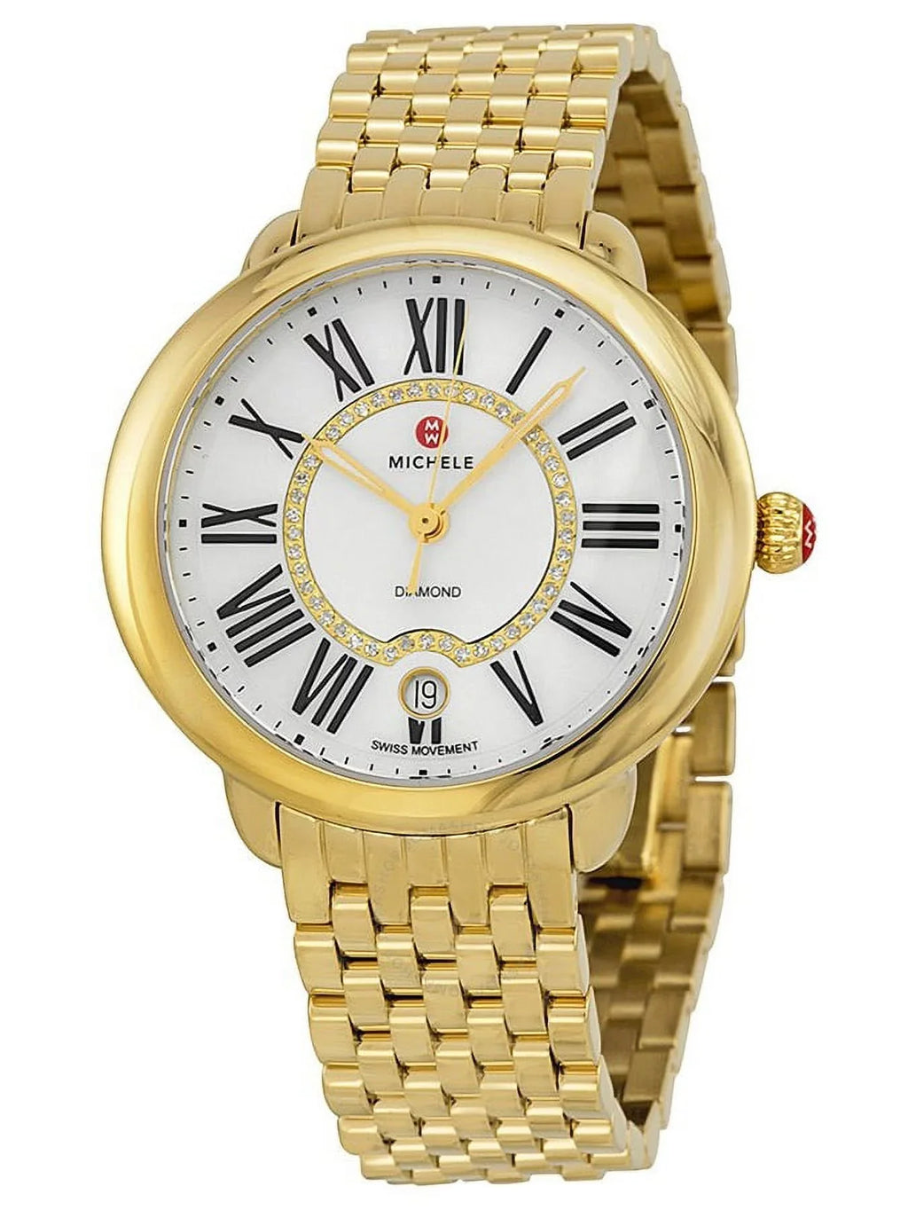 Mother Dial Ladies Watch MWW21B000017 Michele Serein Pearl of