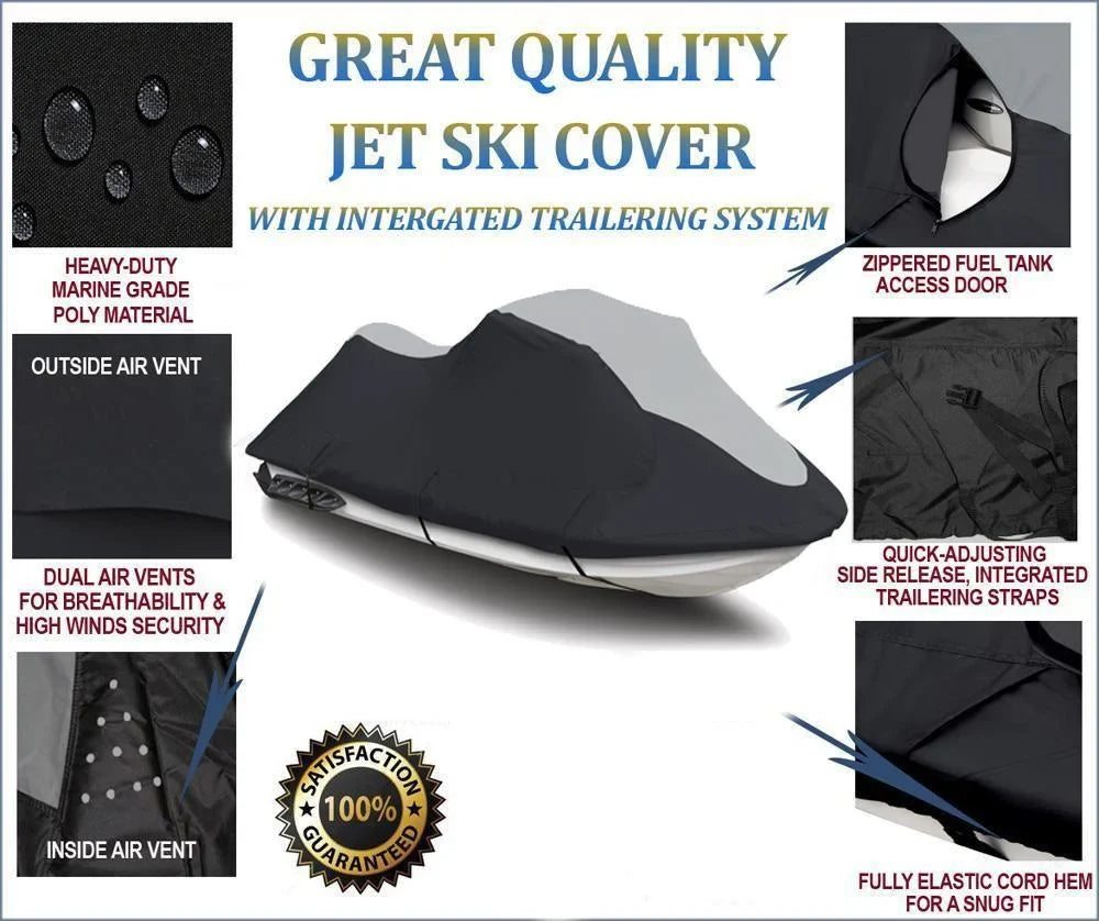 Jet for JetSki PWC PWC Polaris / 110 / 140 Cover Compatible 2003-2004 MSX SUPER 150 Ski Cover HEAVY-DUTY
