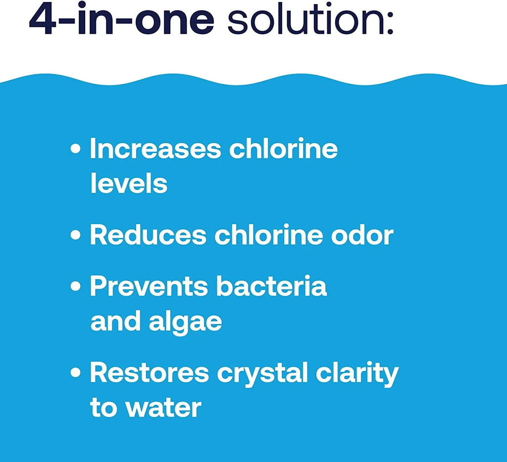HTH Advanced, Bacteria & Shock Prevents (Pack lb 6) Algae, 1 Cal of Chemical Hypo Care Formula, Pool Pool Swimming