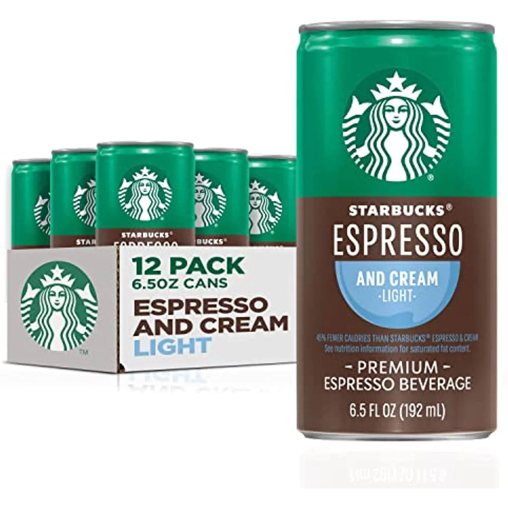 6.5Oz & Coffee, May (12 Cans Cream Pack) Starbucks Drink Ready (Packaging Vary) Light, Espresso To
