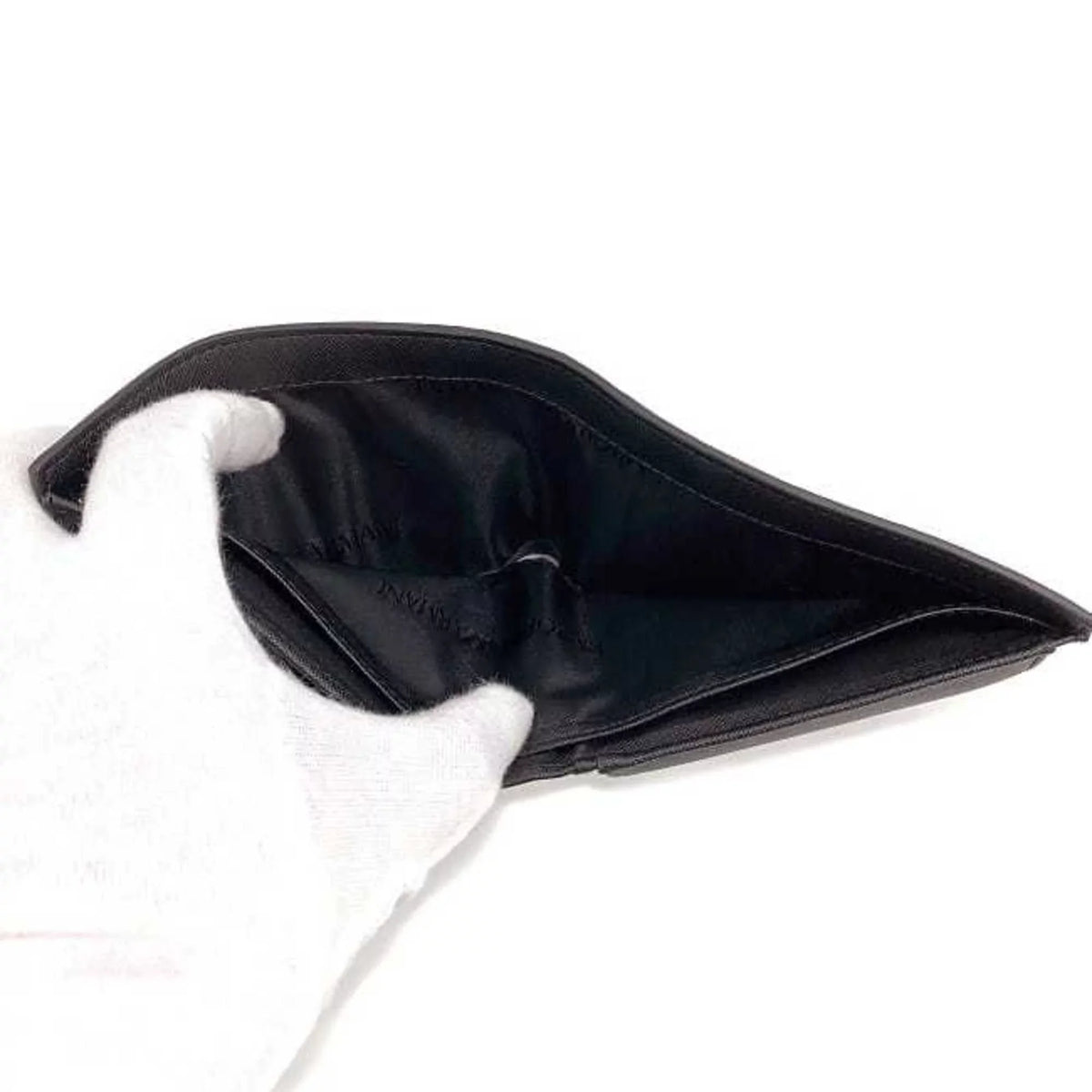 black Emporio men's Pre-Owned folio white EMPORIO Y4R165 wallet leather New) ARMANI (Like Armani