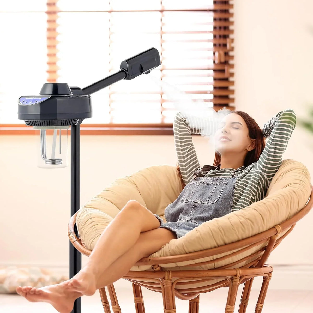 Home, Steamer Hot for Cleaning Sprayer, Care Deep Personal Beauty Steamer, Ozone Spa Facial with Rotatable Mist Salon Professional Steamer Face Esthetician Skin