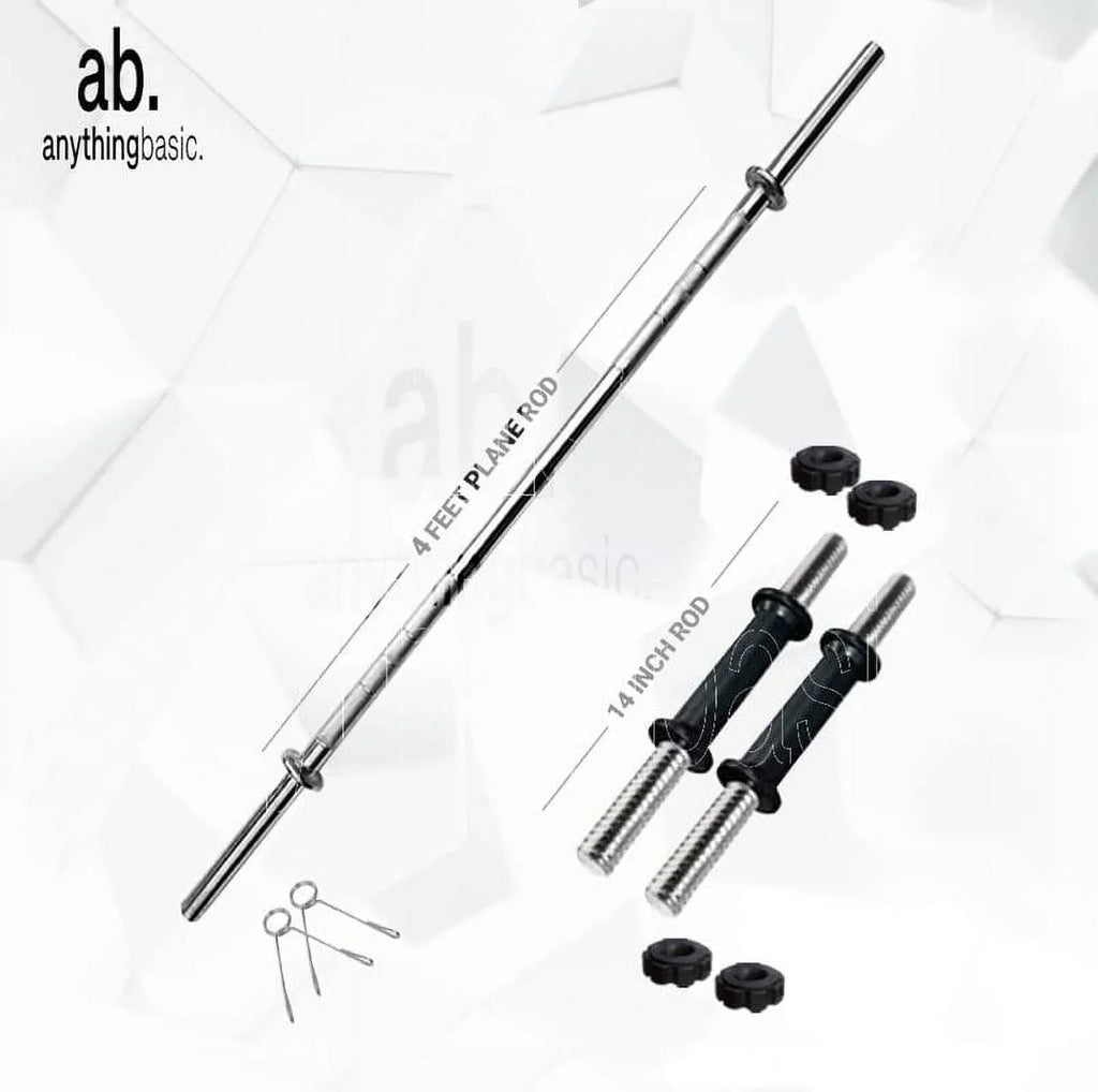 Rods 4 Gym with Rods Kg Set Pair One Ft Gym Dumbbell Home anythingbasic. and PVC 16