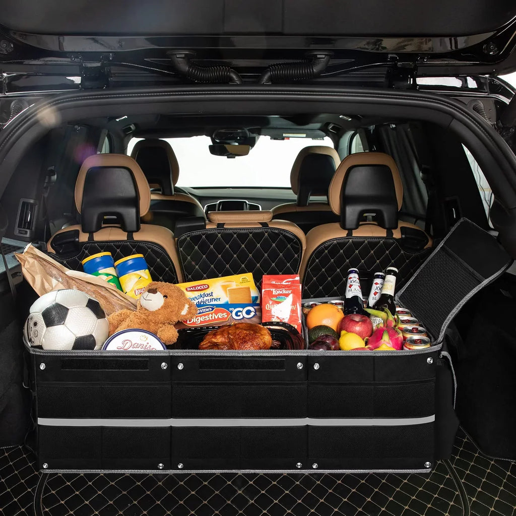 Bag, Waterproof Cooler 3 Trunk Vehicle for Insulated Suitable Organizer Collapsible proof Leak Sedan, with Suv, Organizer Truck,Van Car Compartments for Car