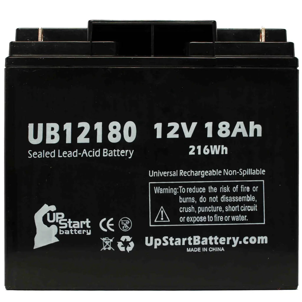 18Ah, Replacement Universal Battery T4 UB12180 Pack AGM, Acid - (12V, Sealed OF GP12150F BATTERY Battery Lead Terminal, SLA) 4x Compatible 18000mAh, - AMERICA CSB