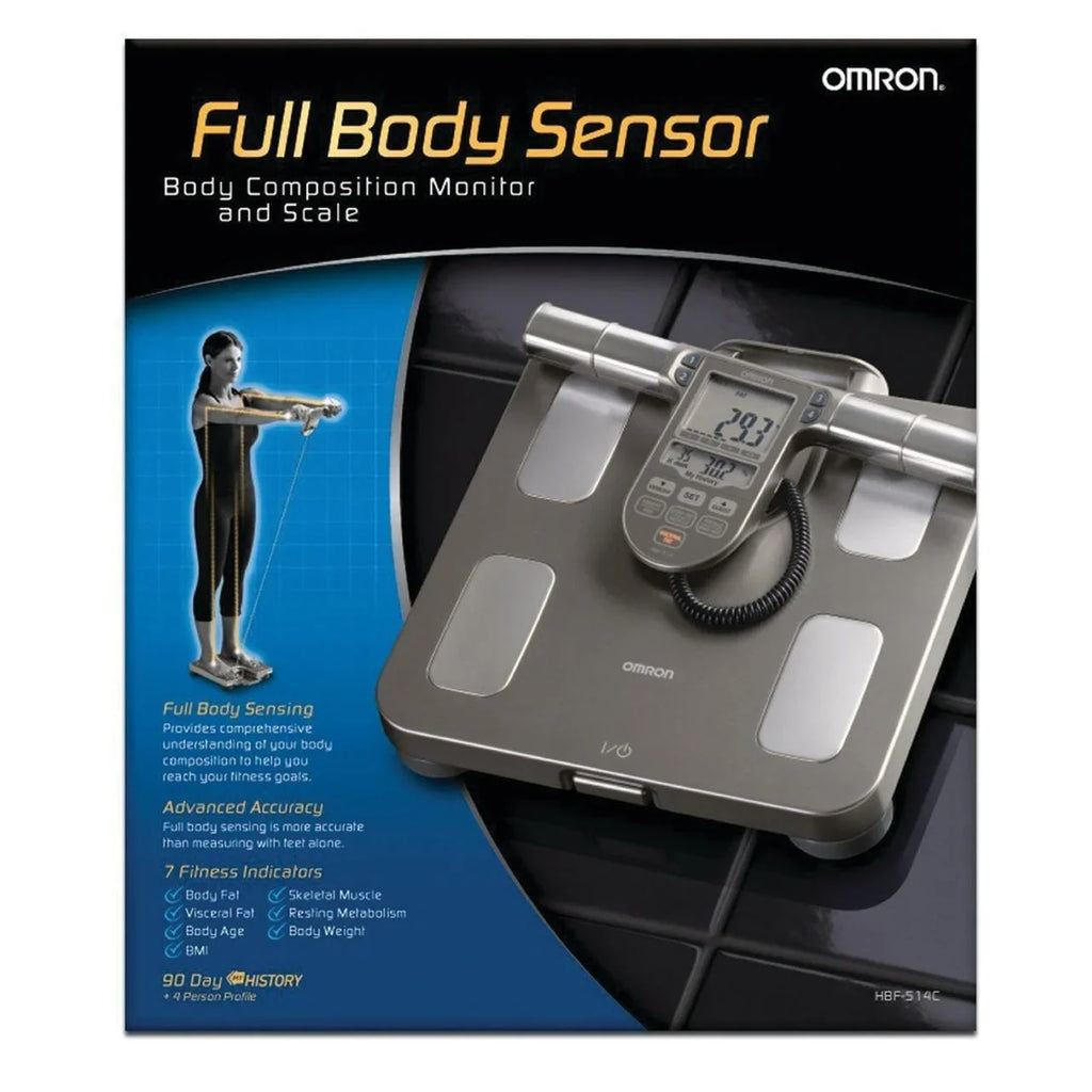 GF-65 Full-Body Composition Pump Scale cm; Ball White) and GoFit with HBF-514C Exercise Ball Bathroom (65 Black Omron Monitor
