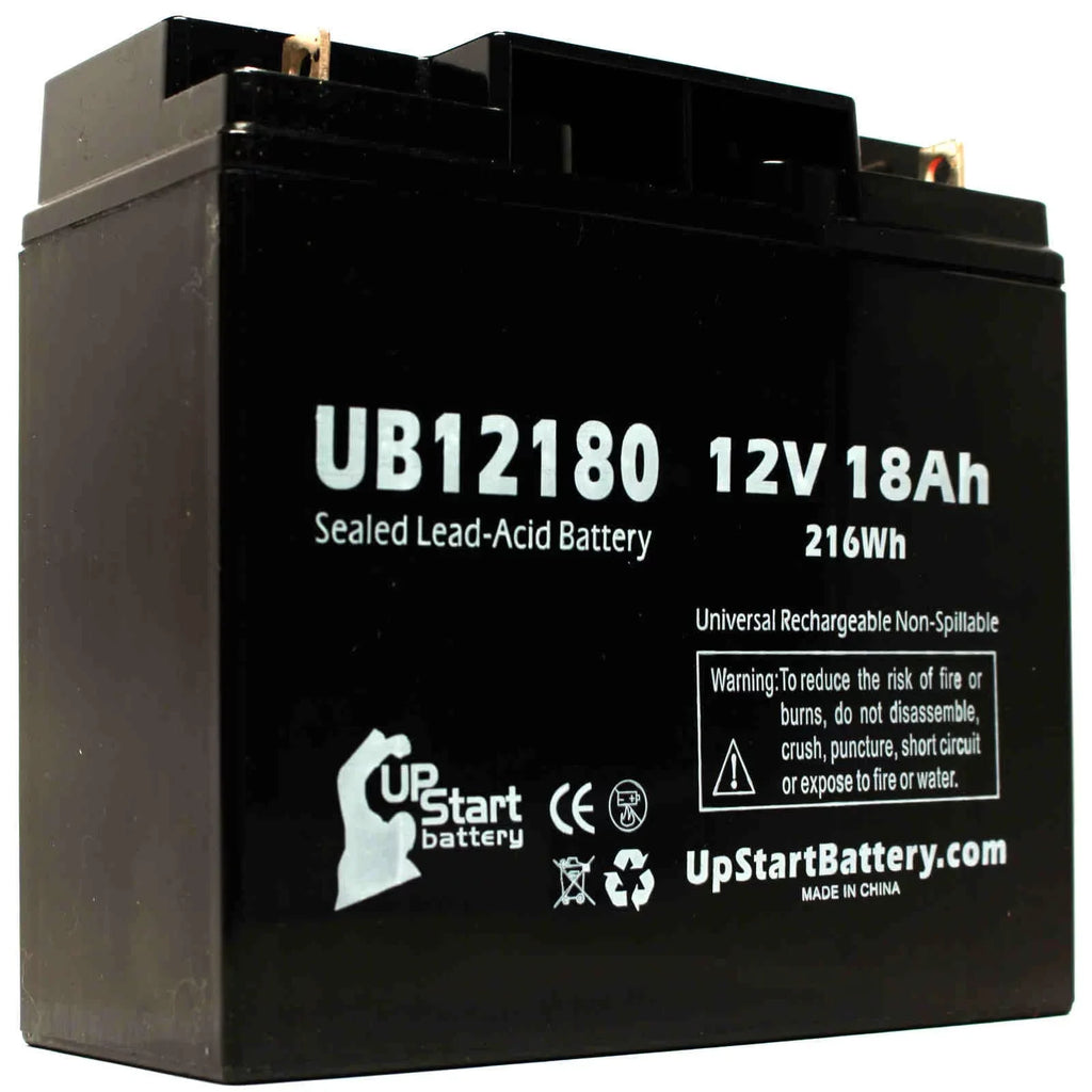 18Ah, Replacement Universal Battery T4 UB12180 Pack AGM, Acid - (12V, Sealed OF GP12150F BATTERY Battery Lead Terminal, SLA) 4x Compatible 18000mAh, - AMERICA CSB