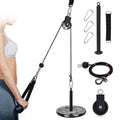 Training Pulley Super-Silent Machine Arm Biceps 360 Degree with Loading Cable Upgraded Fitness Equipment Gym Workout Triceps Strength Pulley Home Detachable Rotation System Pin Attachment