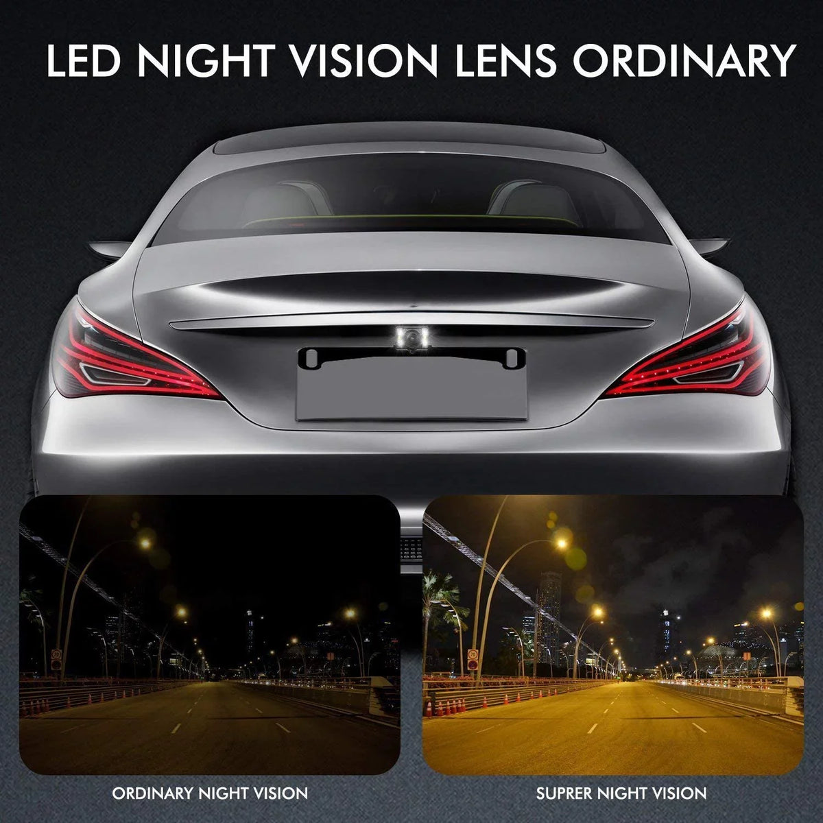 T2 for Backup Back Camera Super IP68 Car/Trucks, Night Vision Waterproof Rear View Mirror Up Camera Camera Look with Monitor OEM AUTO-VOX