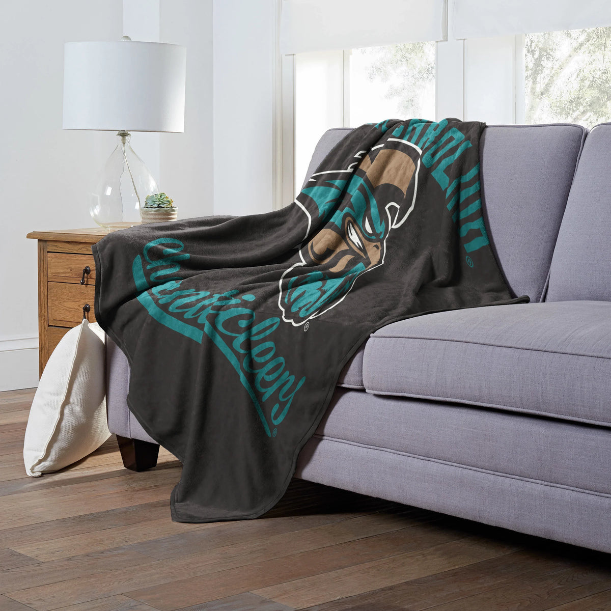 Coastal Carolina Silk Throw Blanket Touch Alumni Chanticleers