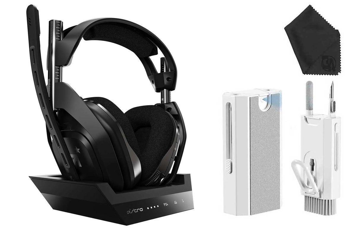 Station Like Gen Base PS4, (Refurbished: - Wireless 4 ASTRO Black/Silver New) Headset With A50 PC, Gaming Compatible + Mac Pre-Owned PS5,