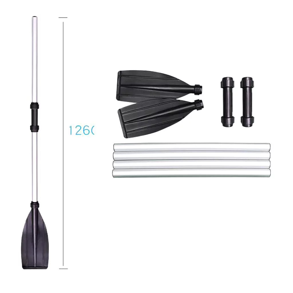 49.6 Oars Kayaks Alloy 1 Inflatable inches Boat Duty - Rubber for Canoe Dinghy Pair Lightweight Aluminum Raft Heavy