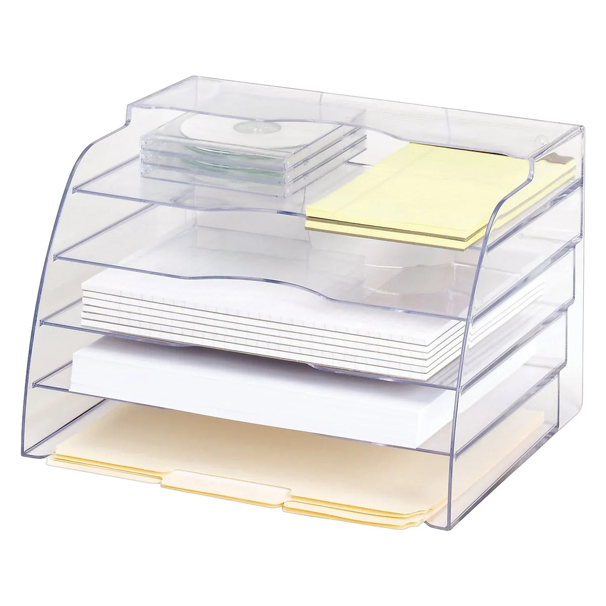 Two-Way 5/8 Sections x Plastic 3/4 3/8 13 Organizer 8 Five Rubbermaid x 94610ROS 10 Clear