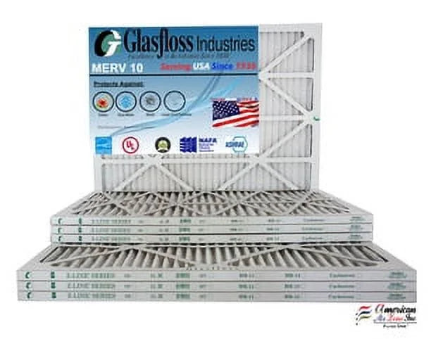 in Furnace Glasfloss x MERV - USA dimension: - 12x36x1 Air (Actual 11.5 inch) 35.5x7/8 -Qty:6 10 - Filter Made