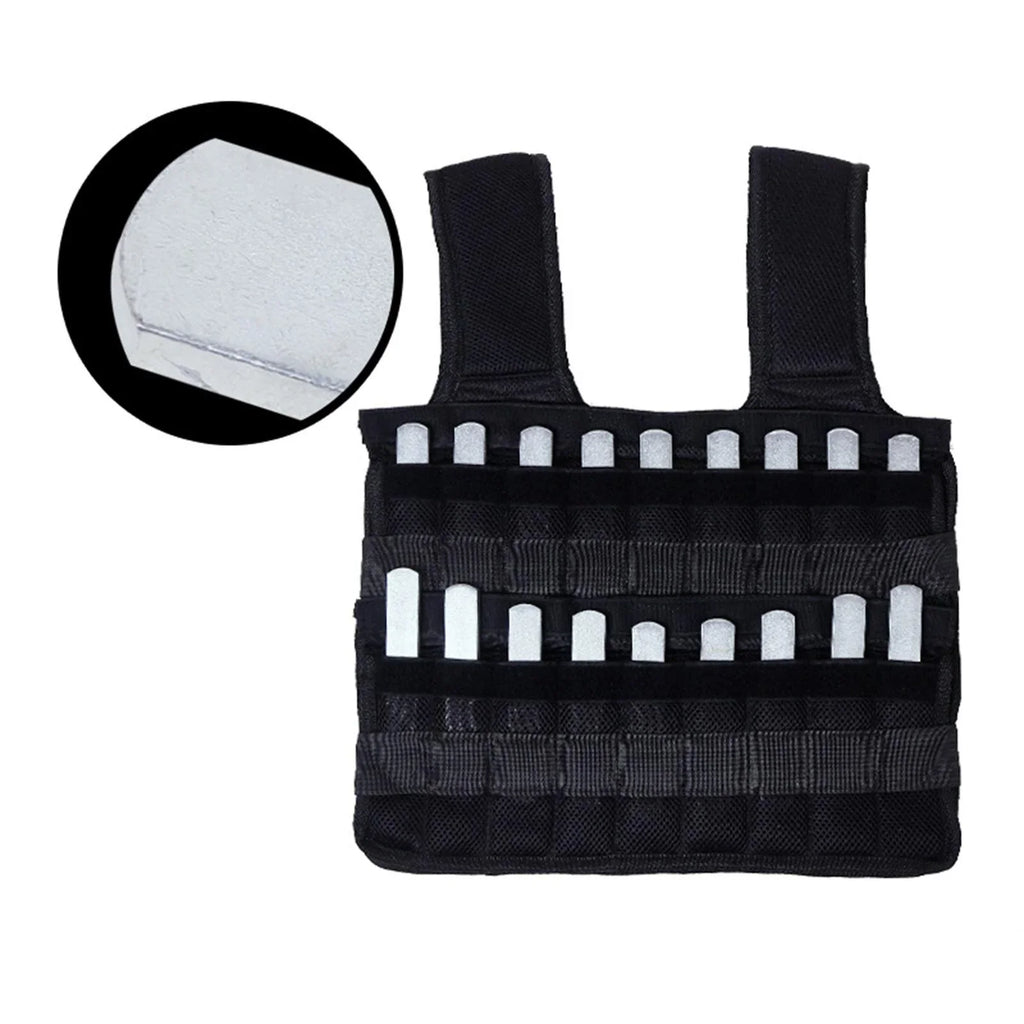 Sand apparel Tnarru Empty 18 Weighted Gym Pockets Design Slim Vest Fitness Loading Vest Strength Exercise Boxing Training Waistcoat
