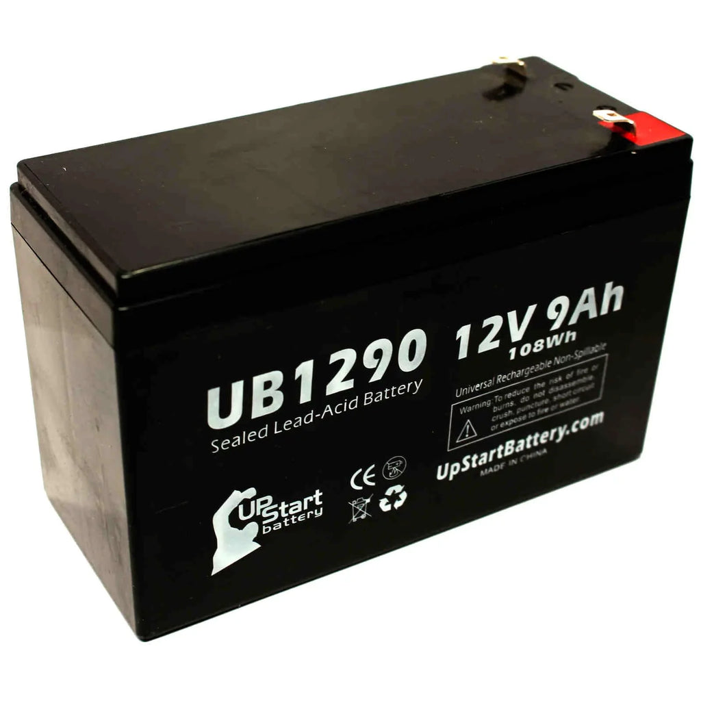 Battery Terminal Replacement 8 F1 - Pack Sealed Compatible MICROGAS 9000mAh, to Includes Battery Adapters - 9Ah, Terminal, - 4x Acid F2 (12V, F1 Kontron AGM, Universal Lead UB1290 SLA) 7640
