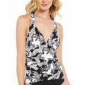 PAISLEY Halter Lauren Top, Tankini Ralph Swim GRAPHIC US 10 Tummy-Control