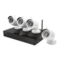 HD Security NVR 4 with 1080p System Wireless Bullet 1080p 1TB climate Resistant Drive and Hard Cameras Full SNK-B73040BW Wisenet Video Channel 4