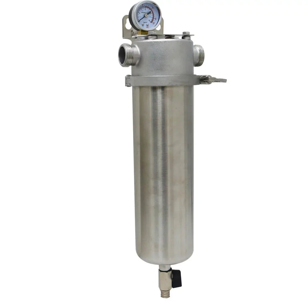 inch liquid for inch 10 Stainless Filter 304 1 Whole House Filter Front Steel TECHTONGDA Housing Purification NPT liquid 8000L/h