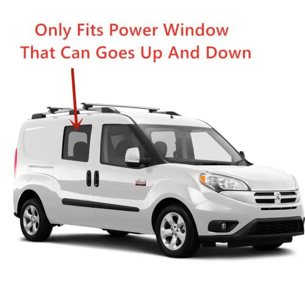 Models Right Ram Compatible 2015-2022 Passenger Tempered Glass Movable Door Window Side Door Promaster Clear Rear Power with City