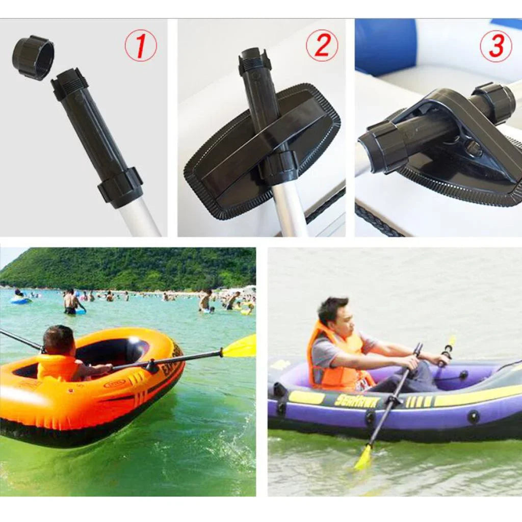 49.6 Oars Kayaks Alloy 1 Inflatable inches Boat Duty - Rubber for Canoe Dinghy Pair Lightweight Aluminum Raft Heavy
