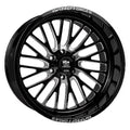 PRO FORGED Milled Wheel 106.1CB 24X14 -76ET Black SENTRY LHD LUXXX 6X139.7 7 Gloss HD
