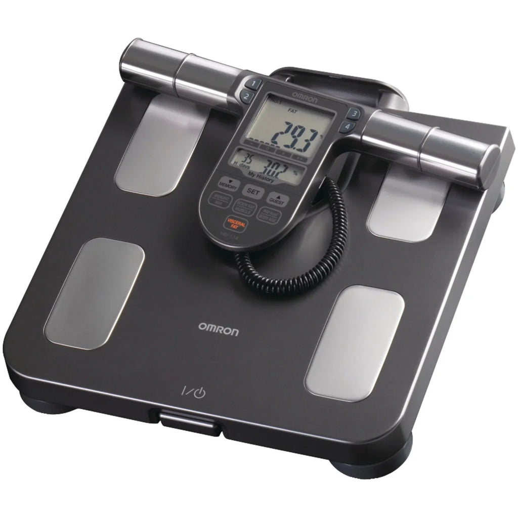 GF-65 Full-Body Composition Pump Scale cm; Ball White) and GoFit with HBF-514C Exercise Ball Bathroom (65 Black Omron Monitor