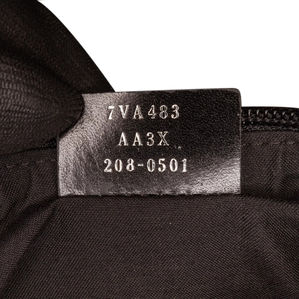 Grace Knit Vitello Neoprene Pre-Owned Bag Black Fabric FF Pocket Unisex Fendi (Good) Authenticated Perforated Belt