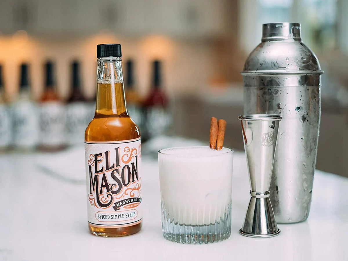 Made Eli Cocktail Spiced Cocktail All-natural - Simple Proprietary Syrup In Mixer Batch Sugar, - Mixes Small Assorted Uses Of USA, Bitters Blend Mason Spices Ounces Real & - Cane Cocktail - 10