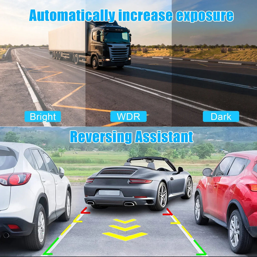 View G-Sensor Dash DVR Camera Car HD 1080P Front Lens 2 Recorder Video Rear Cam
