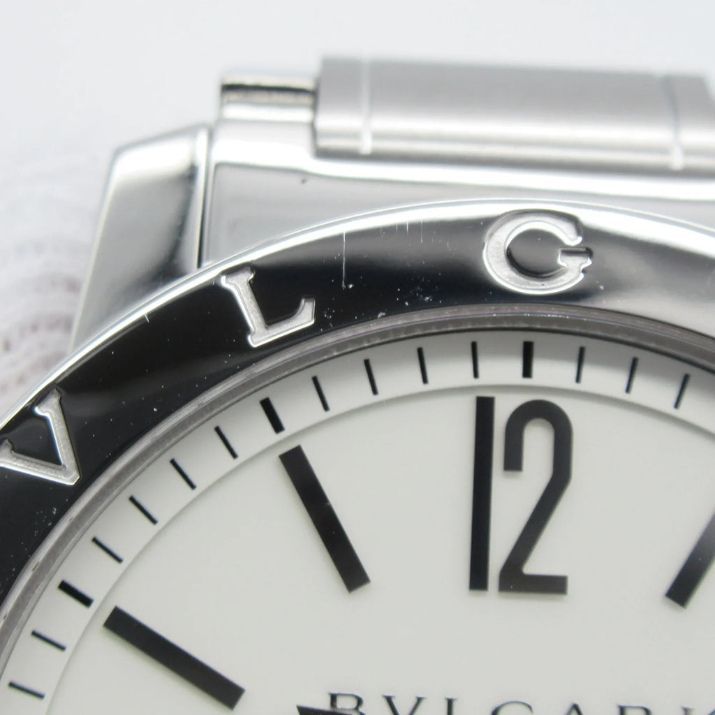 BVLGARI BB41S Wrist Watch Watch Automatic Wrist Bvlgari Stainless Steel (Good) Bvlgari White Mechanical BB41S Pre-Owned Watch