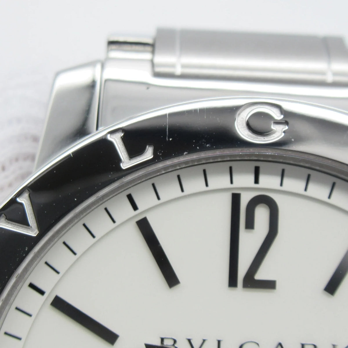 BVLGARI BB41S Wrist Watch Watch Automatic Wrist Bvlgari Stainless Steel (Good) Bvlgari White Mechanical BB41S Pre-Owned Watch
