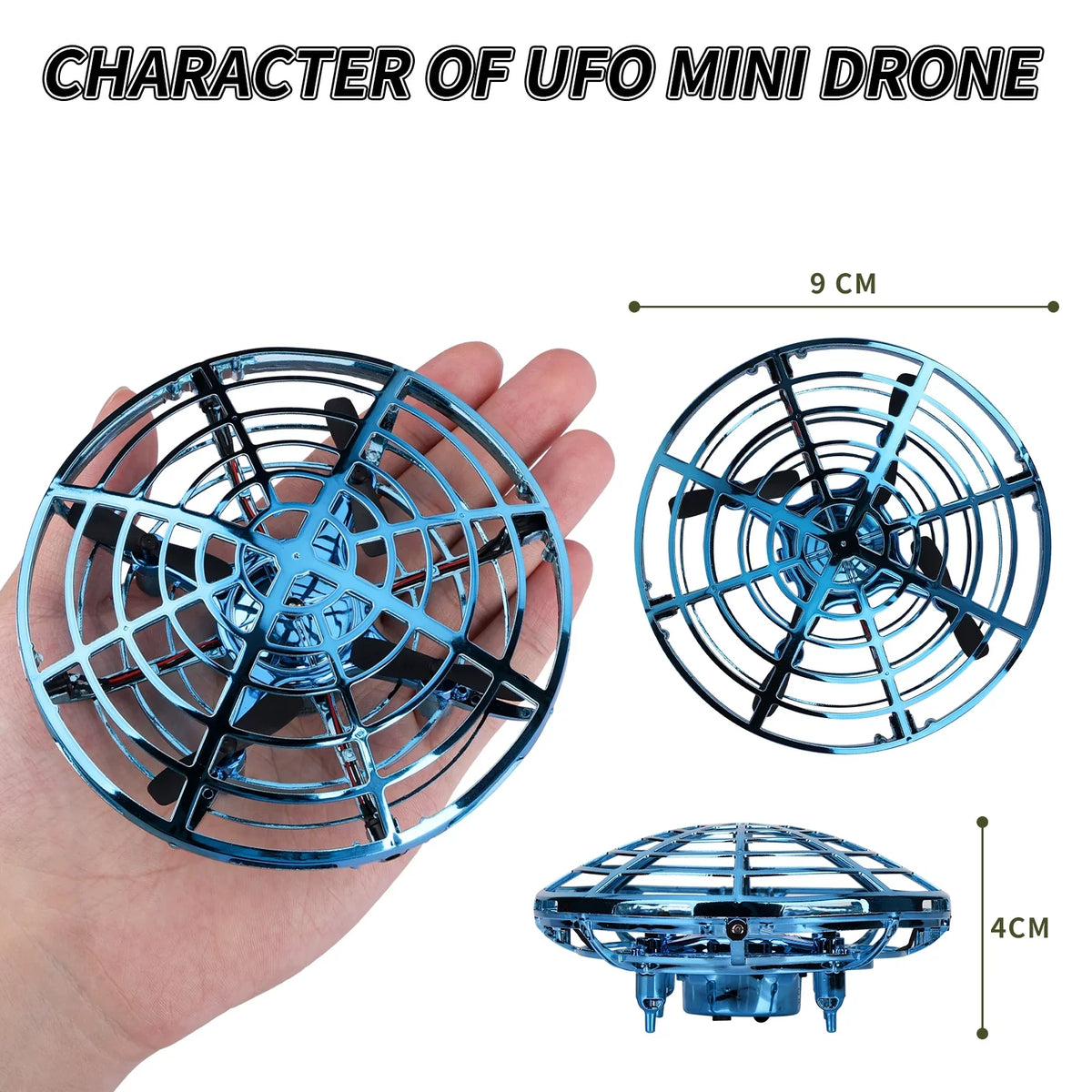 Motion JOY Girls with SUPER and Toy Flying Sensor for Drone,Small Ball Hands Kids Drone Adults, Hand Free for Drone or Toy UFO light Operated Boys Mini