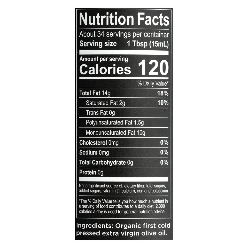 oz, 16.9 Extra Olive Virgin Organic of fl (pack O Artisan Oil, 6)