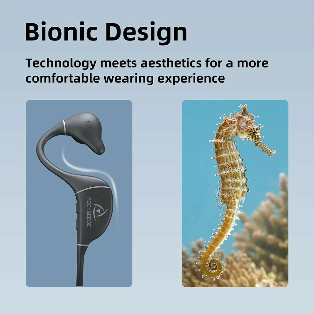 Headphones IPX5 Waterproof Bone Ear 5.3 Open Conduction Headphones