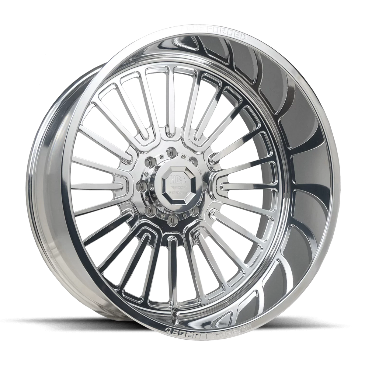 LUXXX HD FORGED 122.1CB 8X180 Wheel PRO 22X12 6 LHD WARHOG -44ET Polished High