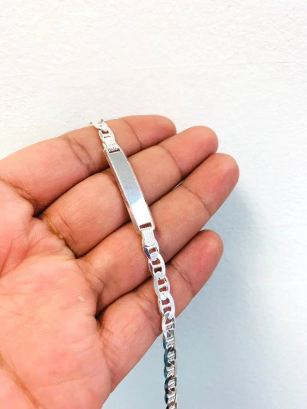 9.7g / / Mens Mariner Bracelet Mens / hombre Sterling Bracelet for in ID 925 Silver Link Bracelet 8" for Pulsera Silver Silver para 5.4mm ID Mariner